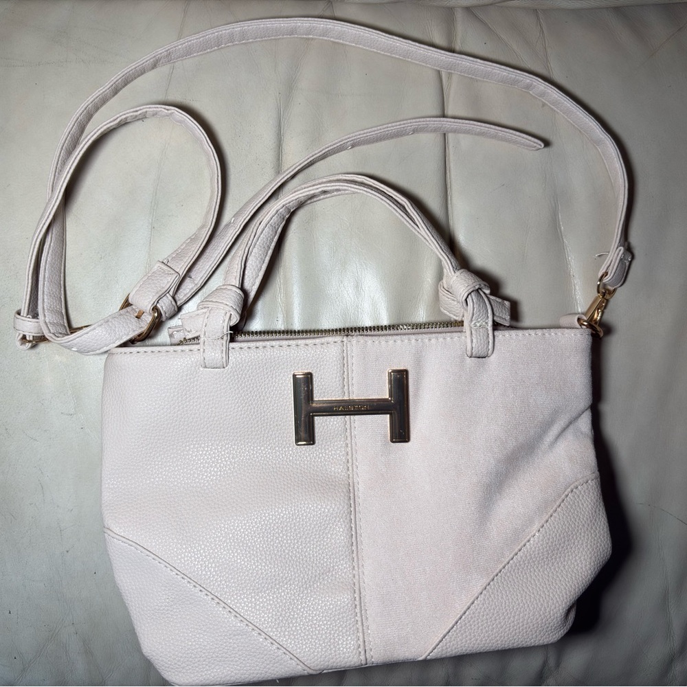 White Halston Purse Crossbody